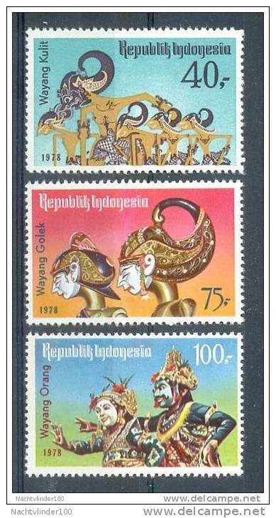 Mgm0921 WAJANG POPPEN KUNST ART WAYANG-PUPPEN INDONESIA 1978 ´PF/MNH´ - Marionnettes