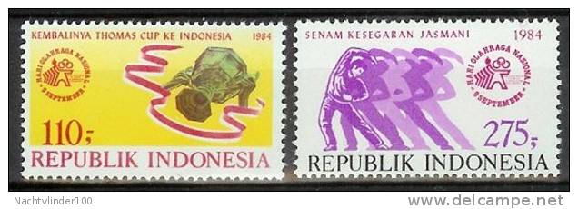 Mgm1210 SPORT BEKER CUP SPORTS NATIONAL DAY OF SPORTS INDONESIA 1984 PF/MNH  VANAF1EURO - Andere & Zonder Classificatie