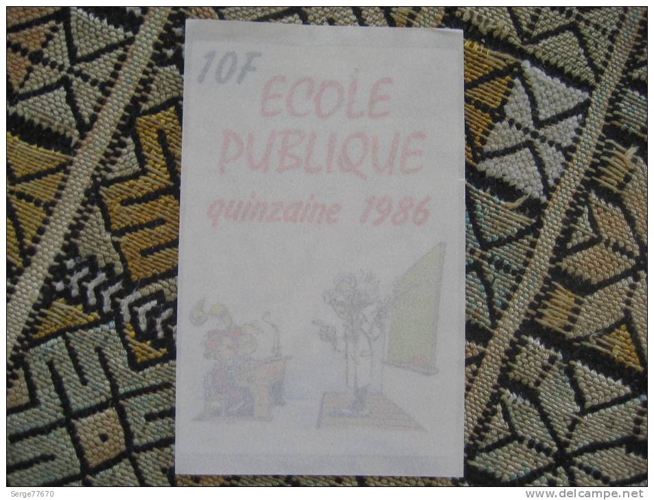 TOME JANRY AUTOCOLLANT SPIROU Quinzaine école Publique 1986 Vitrophanie Vitrauphanie - Autocollants