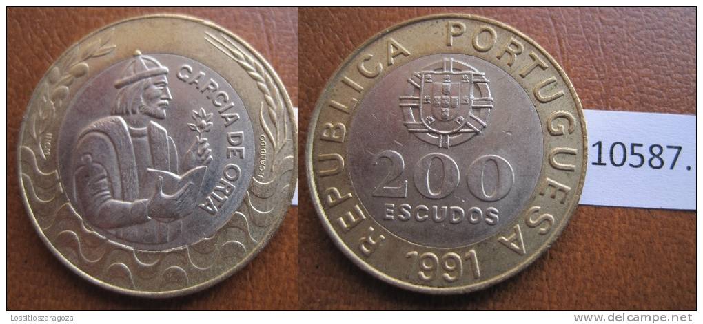 Portugal 200 Escudos  1991 , Bimetalica - Autres – Europe
