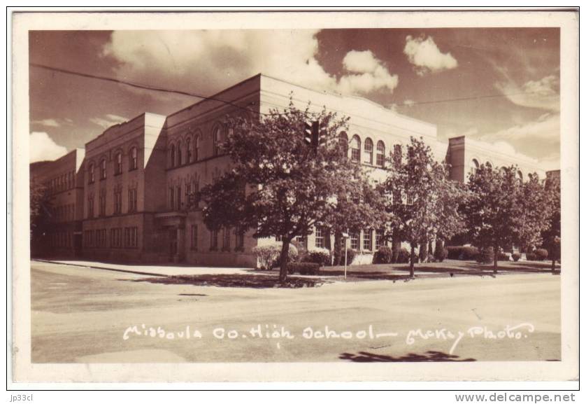 Missoula Co High School (real Photograph) - In The 40's - Missoula