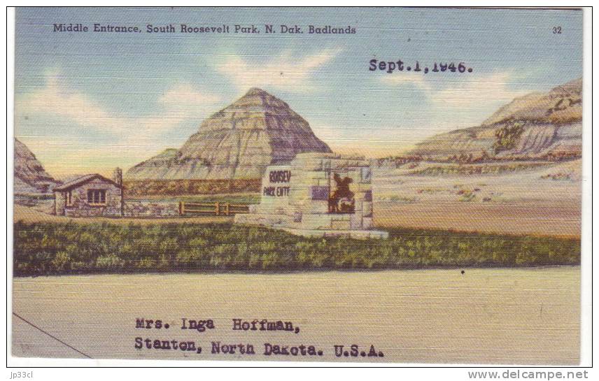 Middle Entrance, South Roosevelt Park, Badlands, North Dakota (Equestrian Monument Theodore Roosevelt) - Sonstige & Ohne Zuordnung