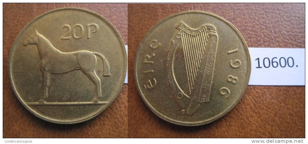 Irlanda 20 Peniques , Centimos 1986 - Other - Europe