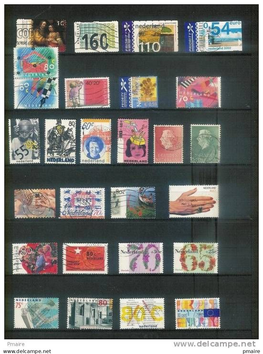 Lotpm 1 Lot De Timbres Obliteres Des Pays-Bas GF Seulement 2 Scans - Colecciones Completas