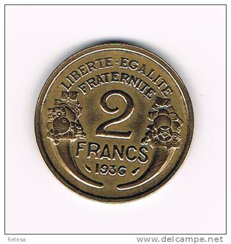 XX  FRANKRIJK 2 FRANCS 1936 - Autres & Non Classés