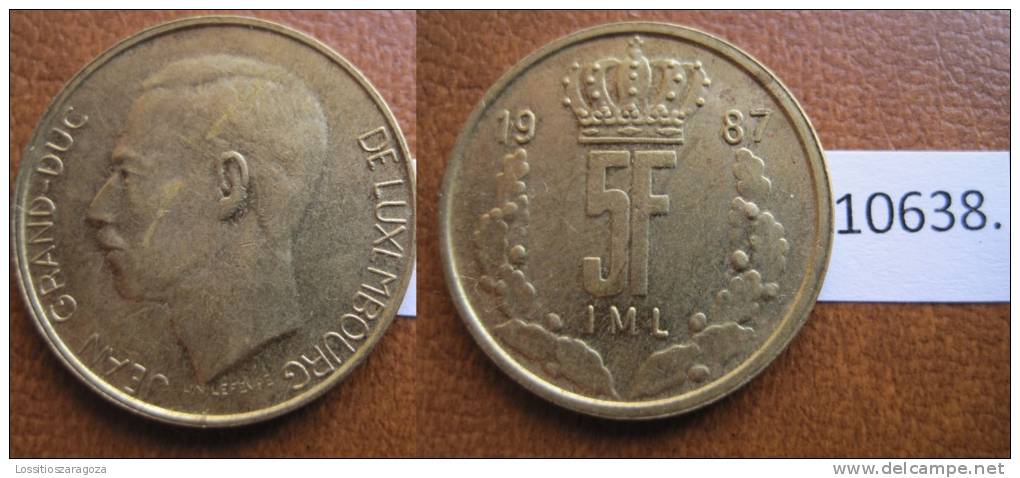 Luxemburgo 5  Francos 1987 - Other - Europe
