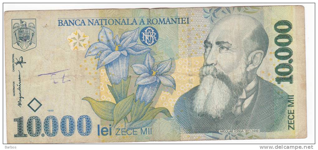 Romania , 1999 , 10.000 Lei ,  Used - Rumänien