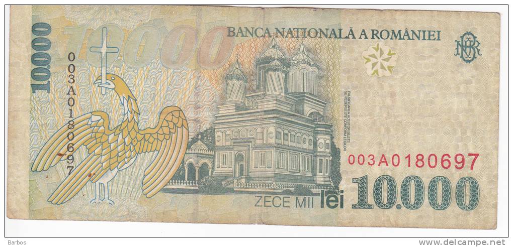 Romania , 1999 , 10.000 Lei ,  Used - Roemenië