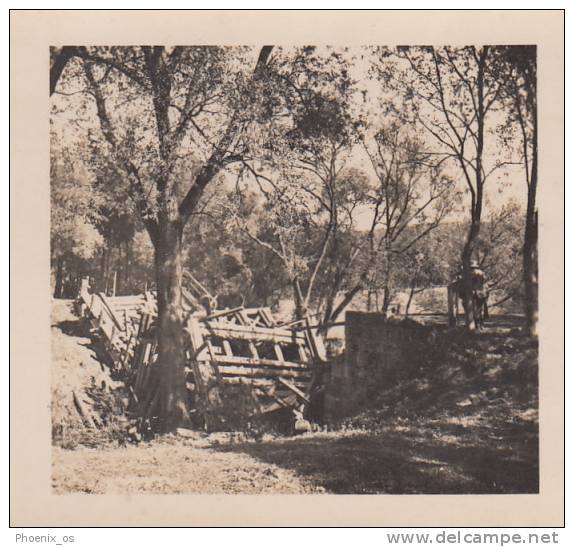 MILITARIA - WW II, Poland,  Die Deutsche Besetzung Der Polnischen 1939 - Brucke Bei Jardanow - Jordanów - Stereoscopi