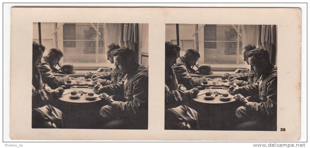 MILITARIA - WW II, Poland,  Die Deutsche Besetzung Der Polnischen 1939 - Socializing Mit Kaffee - Stereoscopes - Side-by-side Viewers