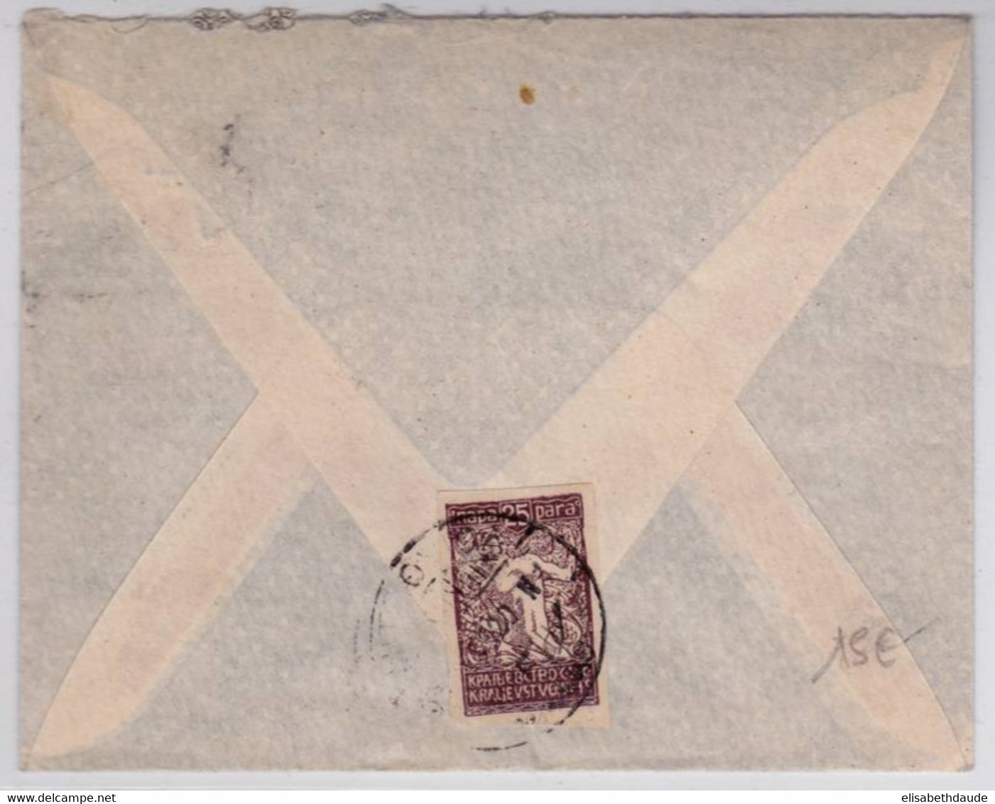 YOUGOSLAVIE - 1920 - ENVELOPPE De MITROVICA (KOSOVO) - Lettres & Documents