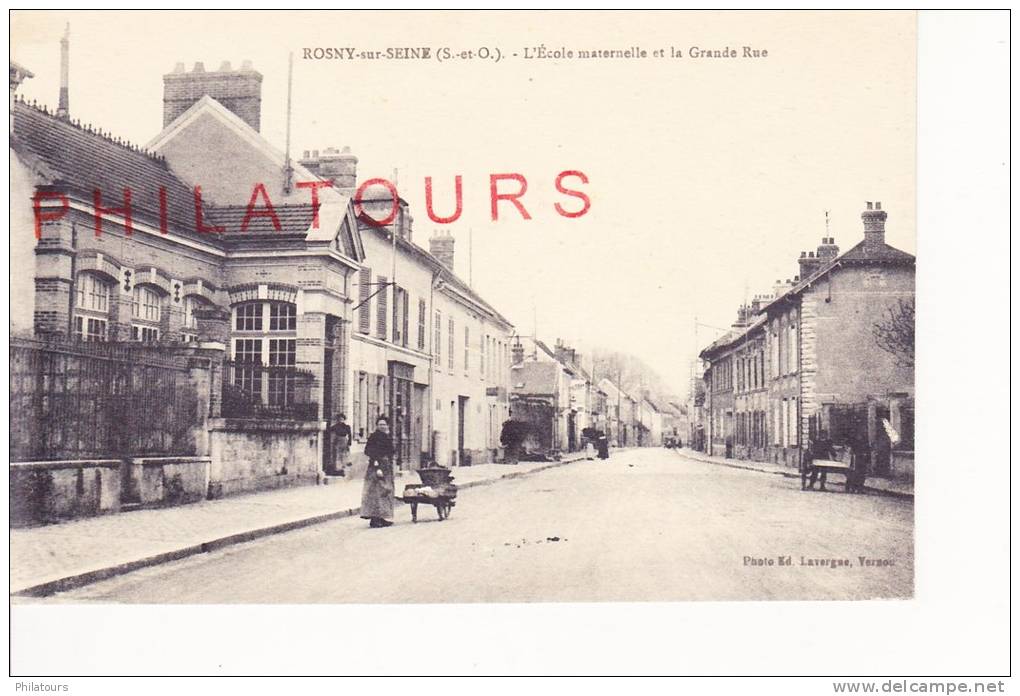 ROSNY-sur-SEINE  --  L'Ecole Maternelle Et La Grande Rue - Rosny Sur Seine