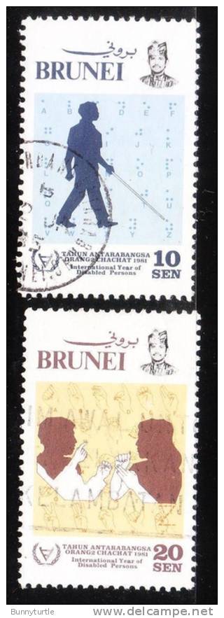 Brunei 1981 Intl Year Of The Disabled 2v Used - Brunei (...-1984)
