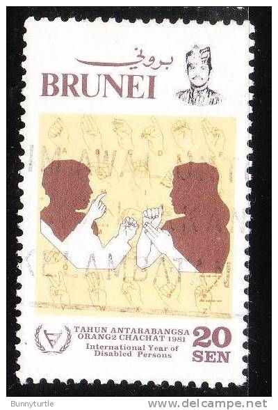 Brunei 1981 Intl Year Of The Disabled 20 Sen Used - Brunei (...-1984)