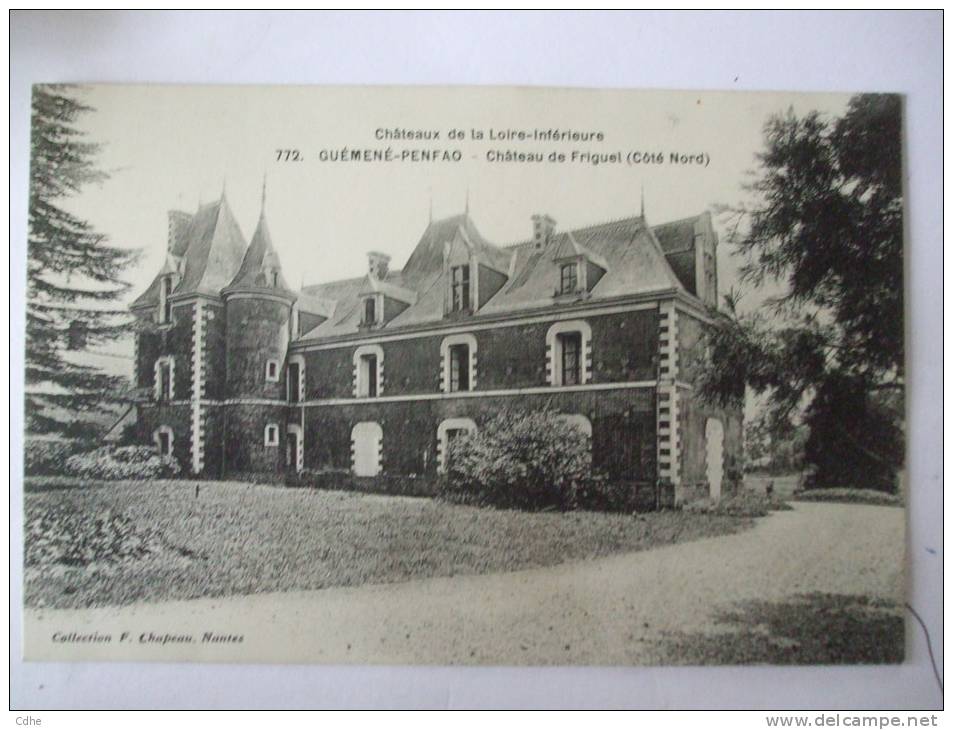 44 - AL1 -  GUEMENE-PENFAO - CHATEAU DE FRIGUEL (COTE NORD ) - Guémené-Penfao