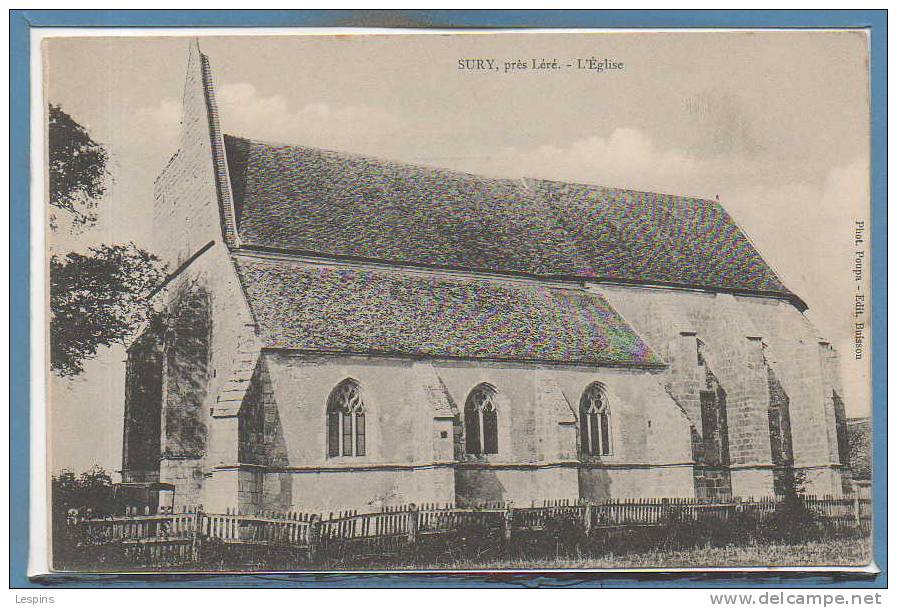 18 - SURY Prés Léré --  L'Eglise - Sury-près-Léré