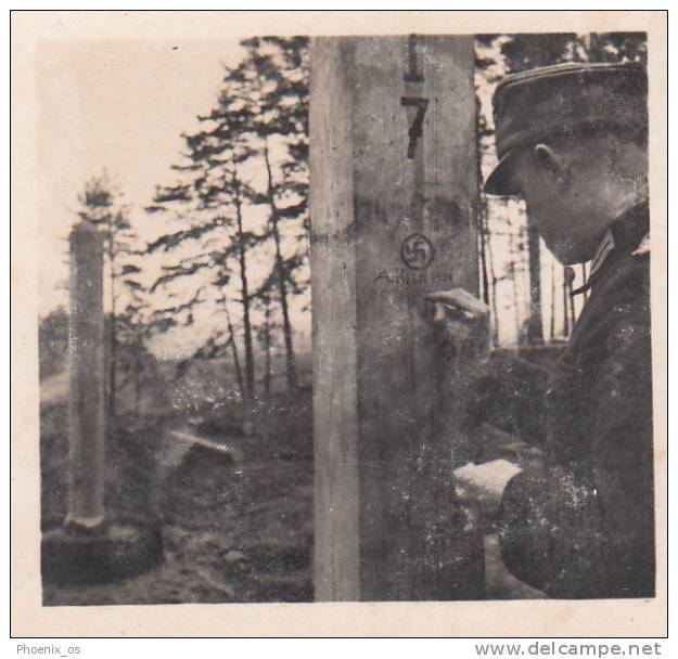 MILITARIA - WW II, Poland,  Die Deutsche Besetzung Der Polnischen 1939 - Deutsch-Russischen Grenz, Demarkationlinie - Stereoscopi