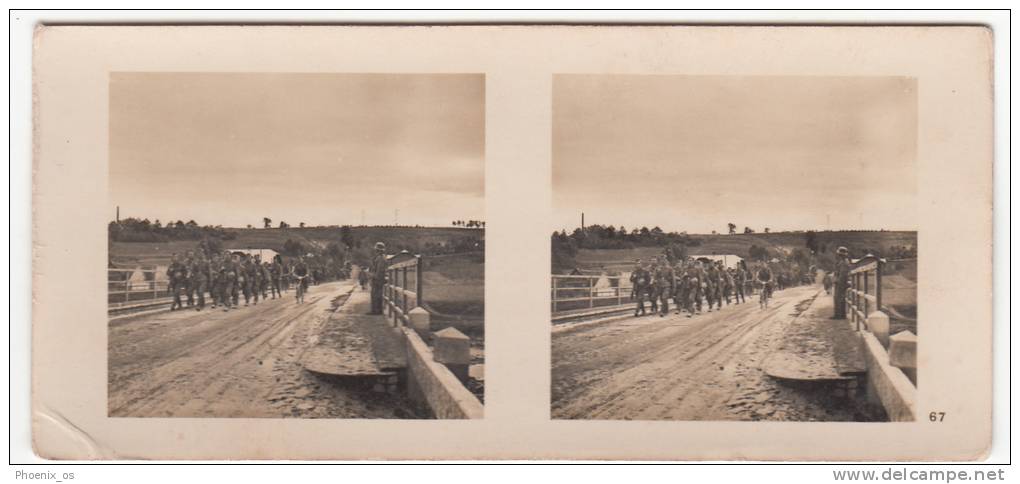 MILITARIA - WW II, Poland,  Die Deutsche Besetzung Der Polnischen 1939 - Deutsch Truppen Am San Fluss - Stereoscopes - Side-by-side Viewers