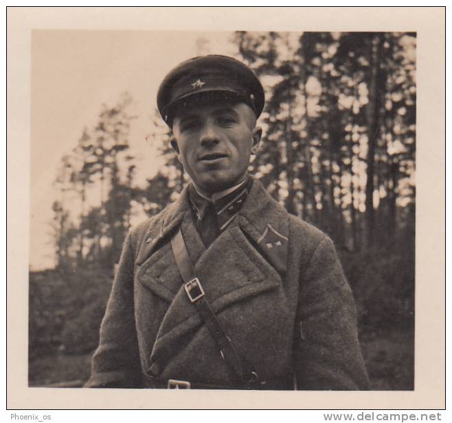 MILITARIA - WW II, Poland,  Die Deutsche Besetzung Der Polnischen 1939 - Russischer Offizier An Der Demarkationslinie - Stereoscopi