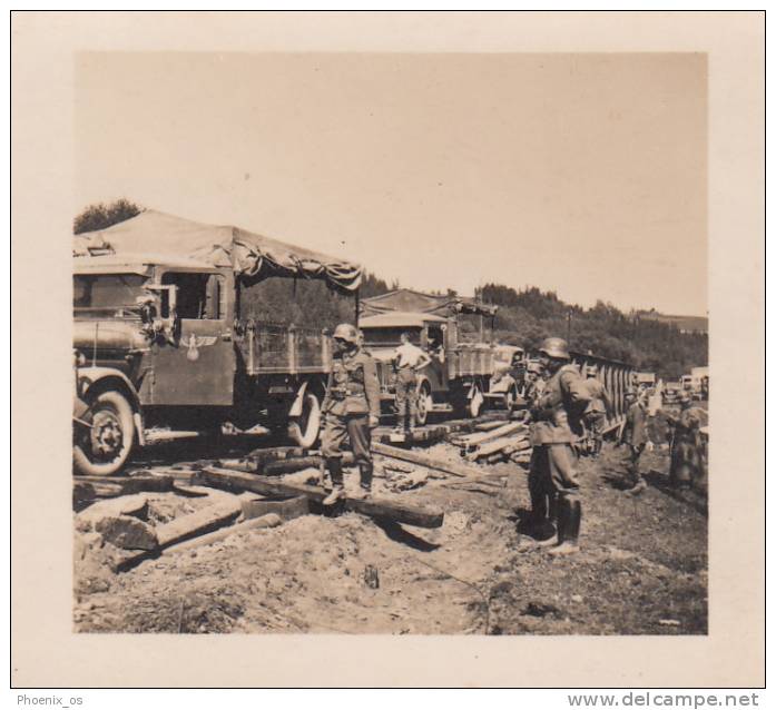 MILITARIA - WW II, Poland,  Die Deutsche Besetzung Der Polnischen 1939 - Deutschen Truppen - Stereoscopi