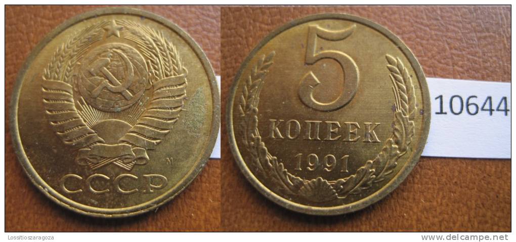 Rusia  5  Kopeck , Centimos 1991 - Sonstige – Europa