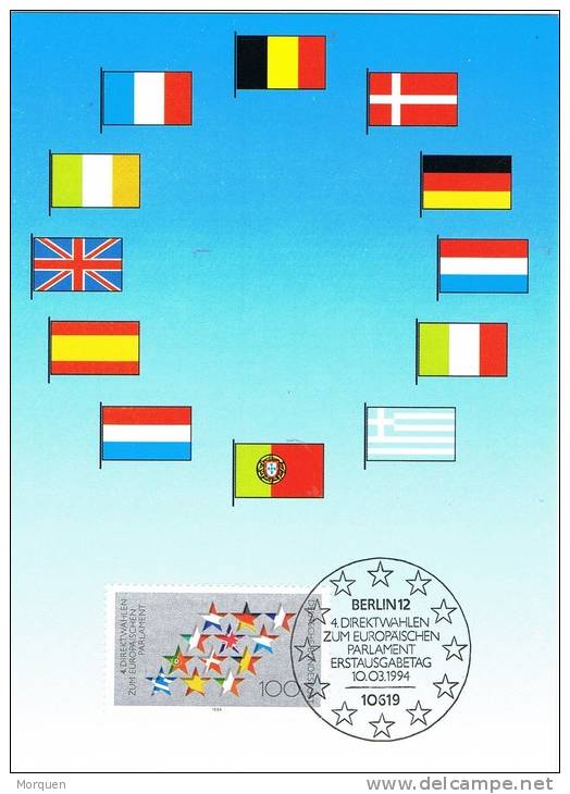 3551. Tarjeta Maxima BERLIN (alemania) 1994. Parlament Europasichen. Europa - Otros & Sin Clasificación