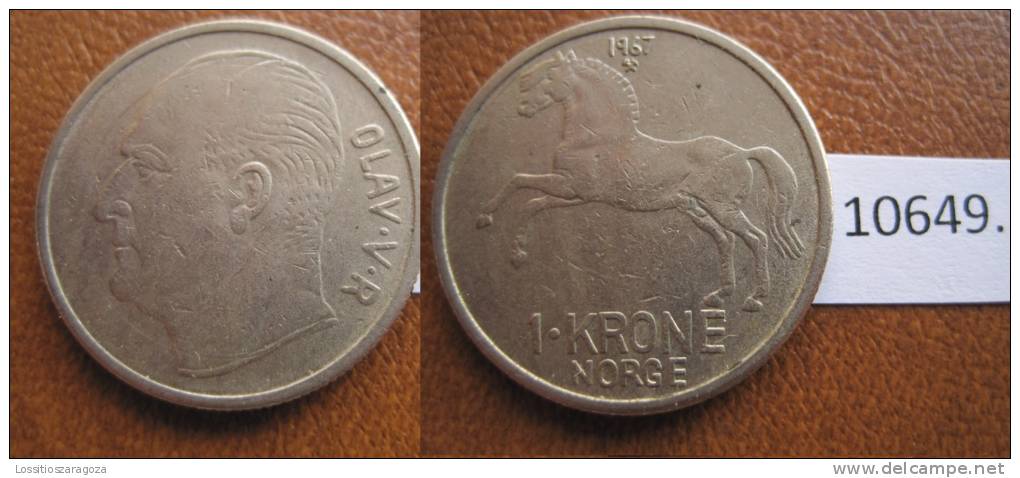 Noruega  1 Corona 1967 - Sonstige – Europa