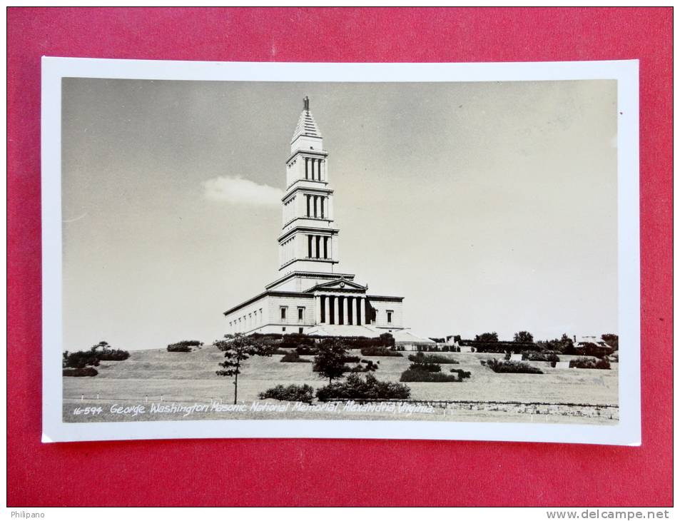 - Virginia > Alexandria-- Rppc George Washington Masonic Memoria  EKC Box--   --ref 728 - Alexandria