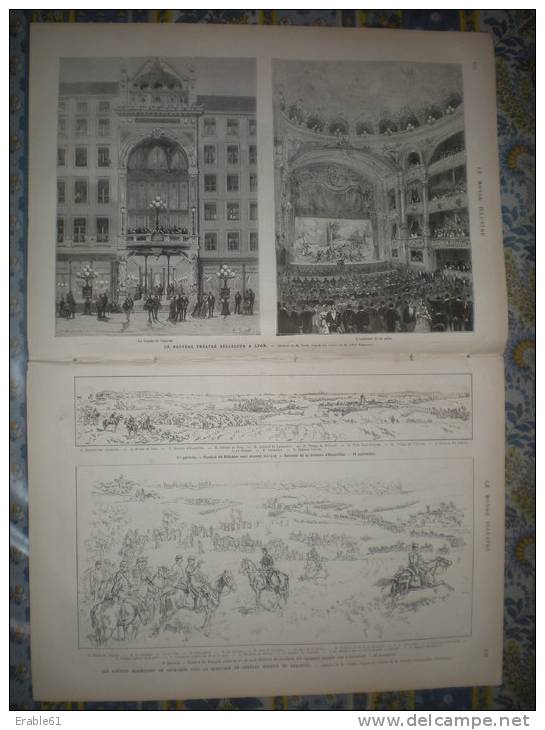 LE MONDE ILLUSTRE 11/10/ 1879 CHAMBORD CHATEAU LYON THEATRE BELLECOUR PONT VIADUC LESSARD DINAN RUSSIE SIBERIE - 1850 - 1899