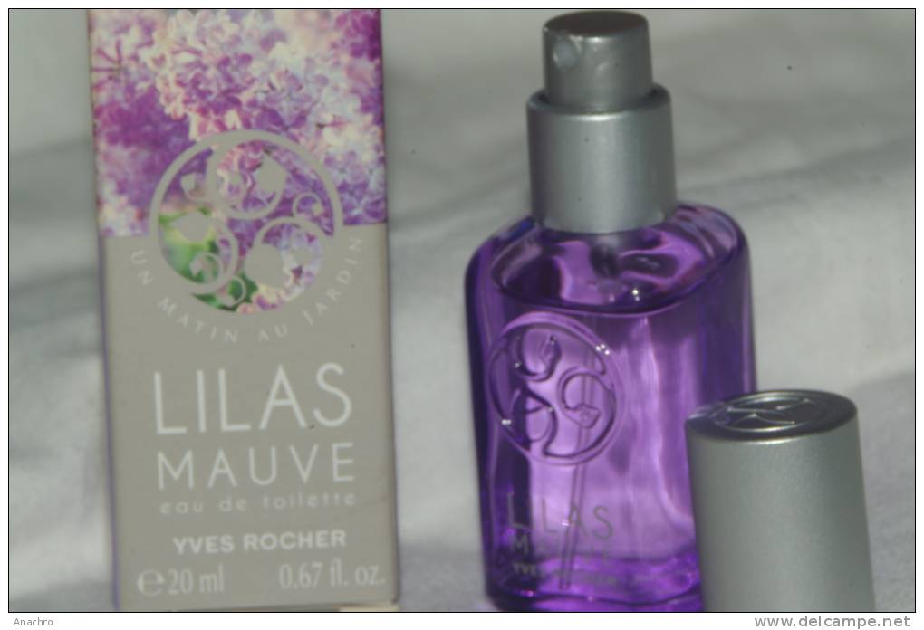 PARFUM VAPORISATEUR EAU DE TOILETTE " LILAS MAUVE "  Yves ROCHER 20 Ml  PLEIN Avec Sa  Boîte - Donna