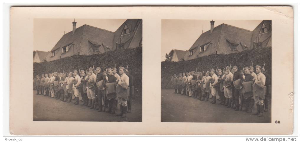 MILITARIA - WW II, Poland,  Die Deutsche Besetzung Der Polnischen 1939 - Vorbereitung Für Den Gang An Die Front - Stereoscopi