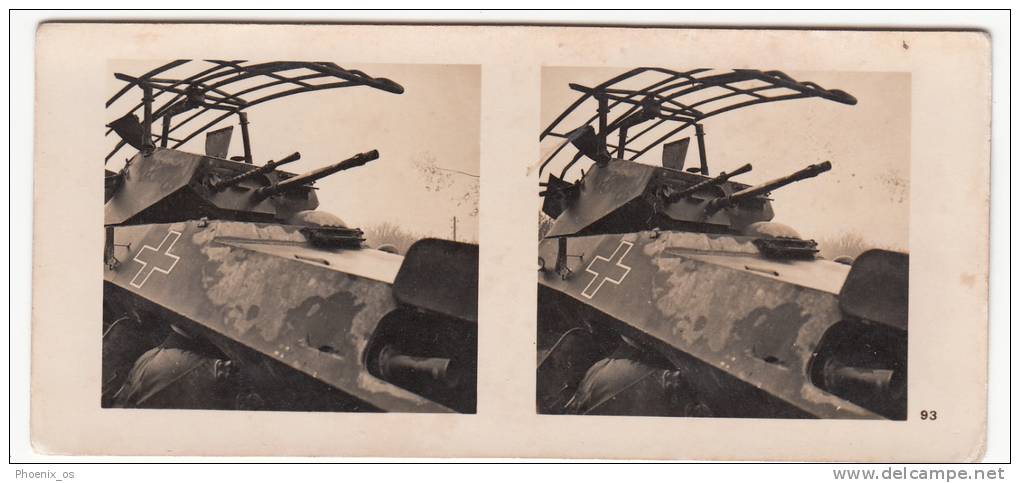 MILITARIA - WW II, Poland,  Die Deutsche Besetzung Der Polnischen 1939 - Deutschen Panzerwagen - Stereoscopes - Side-by-side Viewers