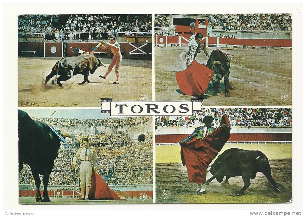 Cp, Corrida, Toros, Multi-Vues, Voyagée 1966 - Corridas