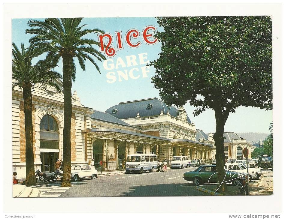 Cp, 06,Nice, La Gare SNCF - Autres & Non Classés