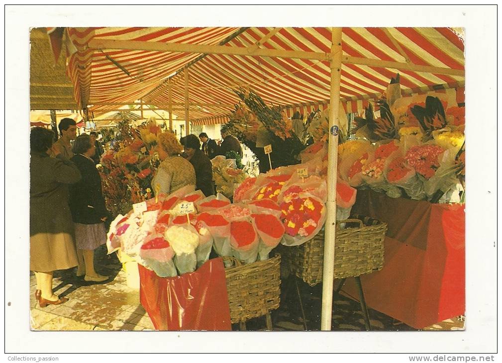 Cp, Marché, Nice (06) - Marché Aux Fleurs, écrite - Mercati