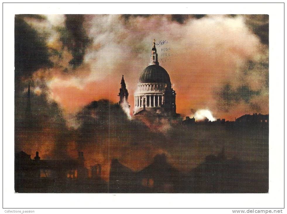 Cp, Angleterre, Londres, St-Maul Cathedral, Voyagée 1997 - St. Paul's Cathedral
