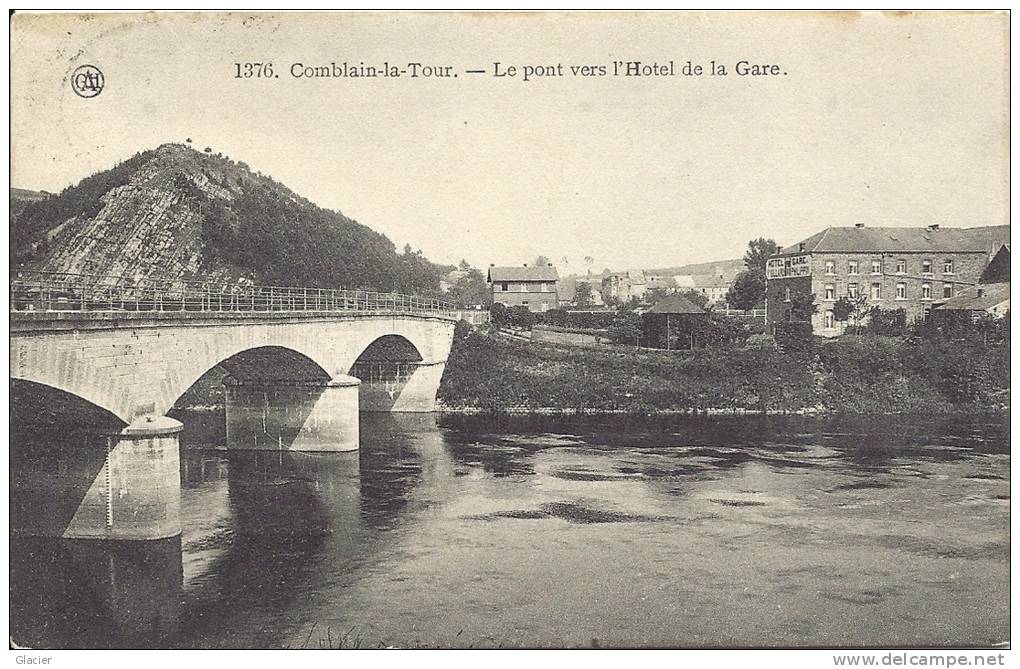 COMBLAIN-LA-TOUR - Hamoir - Le Pont Vers L' Hôtel De La Gare - Hamoir