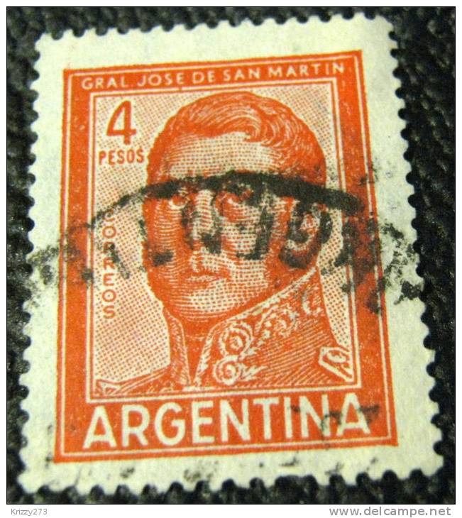 Argentina 1961 General San Martin 4p - Used - Usados