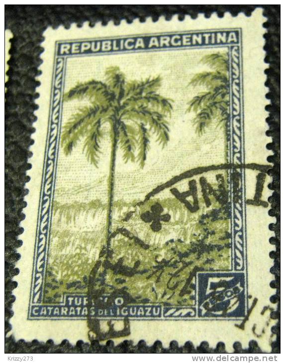 Argentina 1936 Tourism Iguazu Falls 5p - Used - Gebraucht