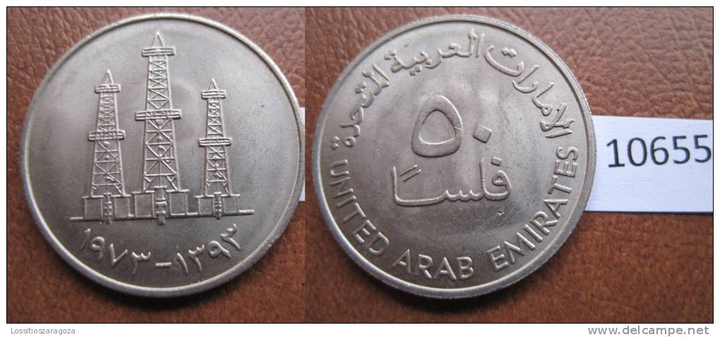 Emiratos Arabes Unidos , 50 Fils 1393 / 1973 - Other - Asia