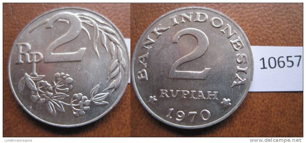 Indonesia 2 Rupias 1970 - Autres – Asie