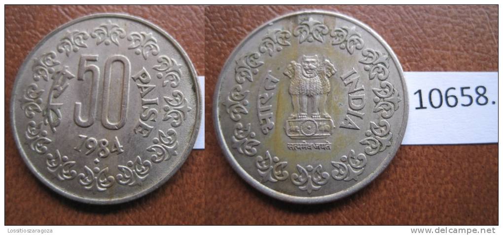 India 50 Paise 1984 B - Other - Asia