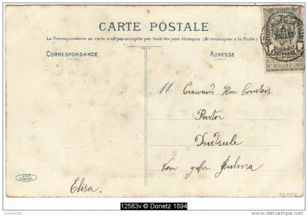 12583g AMITIES De BRUGES - 1907 - Paillettes - Brugge