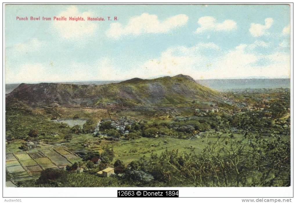 12663g HAWAII - Punch Bowi From Pacific Heights - Honolulu T. H. - Honolulu