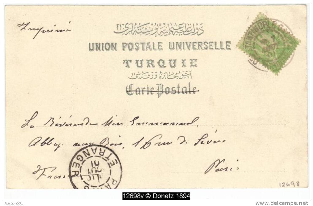 12698g CONSTANTINOPLE - Djierdji - 1901 - Turquie