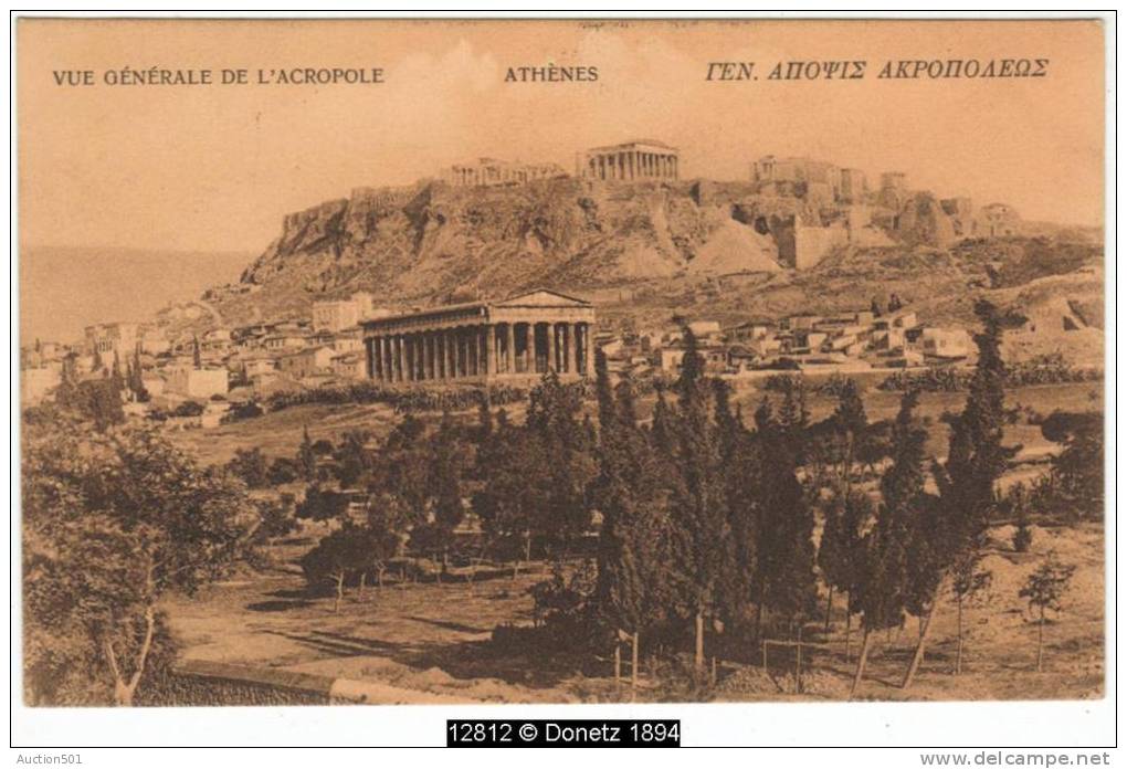 12812g ATHÈNES - L'Acropole - 1906 - Grèce