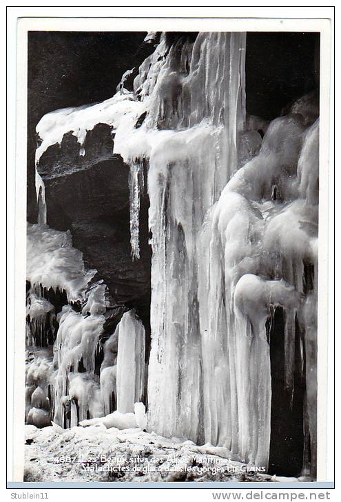 Beuil (Alpes-Maritimes) Gorges Du Cians, L'eau Gelée    LES 2 CARTES    (CPSM, Bords Droits, Format 9 X 14) - Other & Unclassified