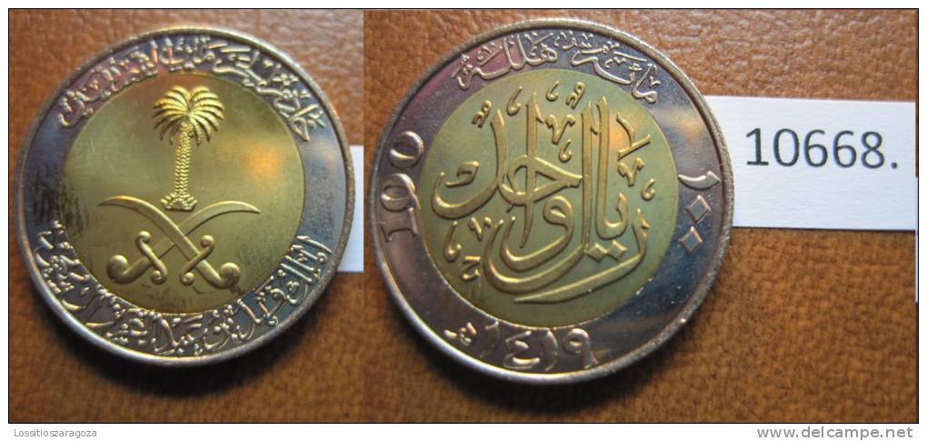 Arabia Saudi 1 Riyal O 100 Halala 1419 / 1999 DC - Andere - Azië