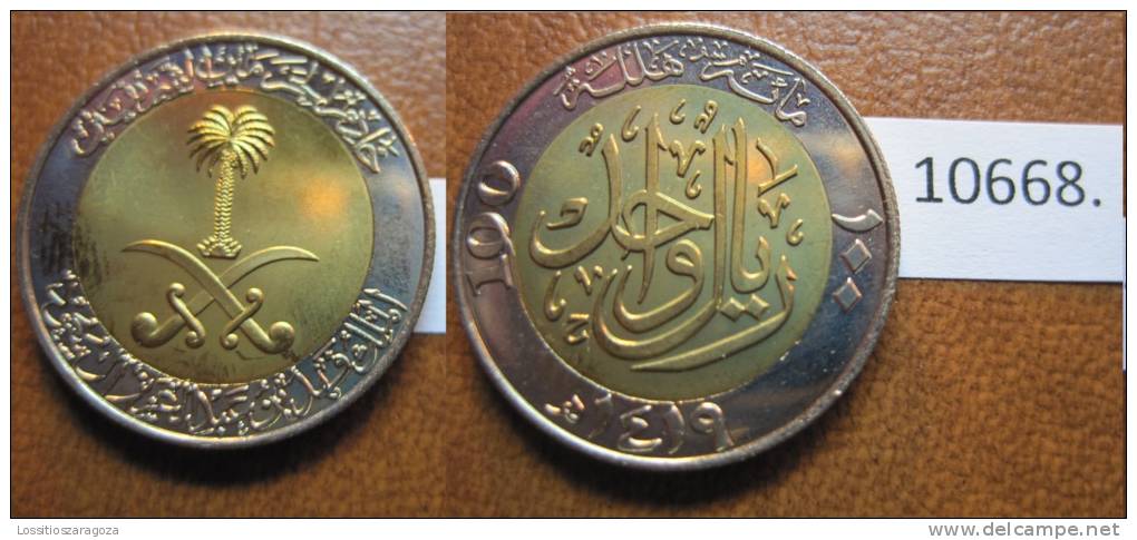 Arabia Saudi 1 Riyal O 100 Halala 1419 / 1999 DC - Otros – Asia