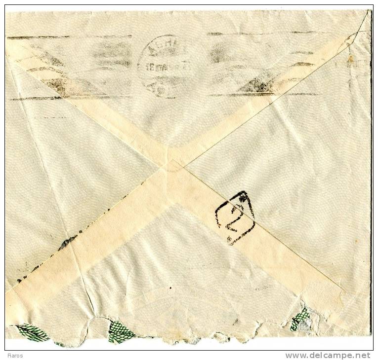 Greece- Cover Posted From Thessaloniki [Leukos Pyrgos 17.6.1934 Type XXIII, Arr.18.6] To Athens (fold) - Maximum Cards & Covers